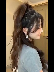 Búi tóc giả đuôi ngựa B09 💖FREESHIP💖 tóc giả nữ đuôi ngựa kẹp ngoạm tóc giả ngoặm tóc giả quặm tóc giả