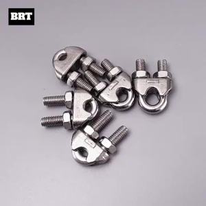4Pcs Heavy Duty 304 Stainless Steel Cable Clamps M3-M8 Wire Rope Clips U Bolt Saddle Fastener for Steel Wire Hanging Shade Sail