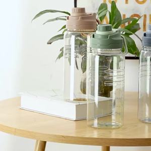 Big Capacity Sport Water Plastic Bottle Cup 1500ML 2600ml Water Bottle Wtih Filter BPA FREE Drinking Bottles Kettle Waterbottle
