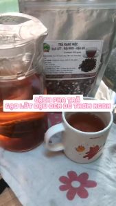 1KG  Trà gạo lứt đậu đen đậu đỏ rang mộc nhà làm  trà gạo lứt huyết rồng mix đậu đen đậu đỏ rang thơm ngon dễ uống. trà thảo mộc