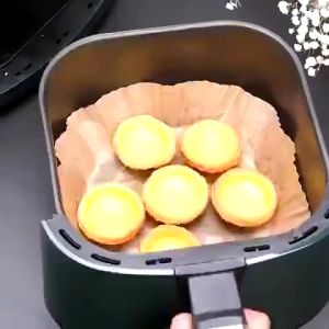 Kertas Alas Air Fryer Baking Paper Tebal 50pcs Anti Lengket Tahan Minyak