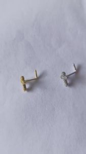 20G L Shape Cross Nose Piercing Ring Nose Stud Surgical Steel Nostril Pin Septum Piercing Nez Dangel Nariz Pircing Nose Hoop