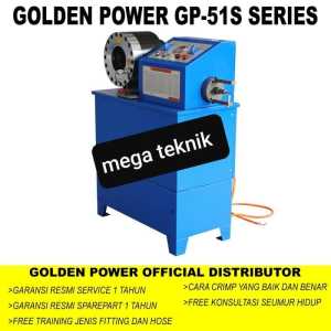 MESIN PRES HOSE SELANG HYDRAULIC TYPE GP51S LENGKAP DNG PENGUPAS HOSE SELANG BERGARANSI 1 THN FREE TRAINING