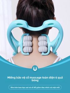Máy Mát Xa Cổ Tay Cầm Đa Chức Năng Sáu Bánh Xe Máy Mát Xa Vai Cổ Cột Sống Cổ Thiết Bị Chăm Sóc Sức Khỏe Tại Nhà