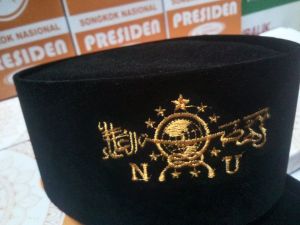 Peci Songkok Presiden Kopyah Hitam Bordir NU non ac