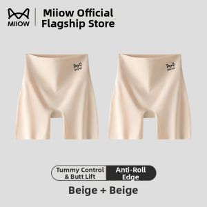MiiOW | Anti-See-Through Abdomen Control Butt Lifting Non-Rolling Safety Pants