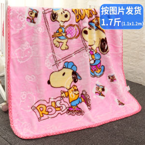 Infant Children Small Blanket Double-Layer Thickened Autumn and Winter Baby Cloud Blanket Kindergarten Nap Knee Blanket Baby Quilt
