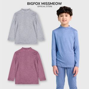 Áo giữ nhiệt cho bé Bigfox Miss Meow size đại áo thun dài tay bé trai bé gái thu đông size trẻ em 345 1011 tuổi