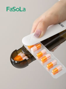 Portable Mini Medicine Box Tablet Organizer Light Proof Compact Drug Storage Case Fasola PS-725 Family Storage Tools