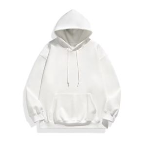 Mens Hoodie Sweatshirt Loose Fit Solid Color New Autumn Winter Street Style Casual Outerwear Youth Fashion No Brand