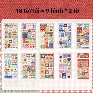 Mr.paper | Mr.Paper Sách Dán Hình Giả Thêu - 18 Tờ Dễ Thương Sáng Tạo Tự Làm Văn Phòng Phẩm Cho Tạp Chí Khung Ảnh Sổ Lưu Niệm Cắt Dán Trang Trí