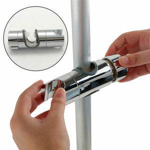 Clamp Holder Shower Adjustable Bahan ABS Bracket Clamp Shower Tiang Kamar Mandi Holder Shower