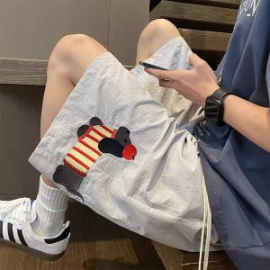 Quần Short Thêu Họa Tiết Hoạt Hình Thời Trang Cỡ Lớn 300 Pound Cho Nam Và Nữ Mùa Hè Nhanh Khô Quần Năm Điểm