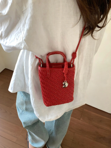 Chio’2nd | Woven Tote Bag Female Autumn Winter