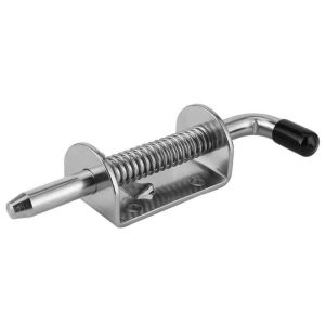1pcs Spring Lock Kait Pegas Baja Tahan Karat Kait Pengunci Pegas Kunci Spring Pin Rak Pintu Lemari Peralatan Pengait Kait Pengunci Pegas