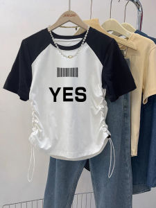 Áo Thun Cotton Tay Ngắn Mùa Hè Cho Nữ Thiết Kế Ôm Vừa Vặn Cổ Tròn in Họa Tiết Hoạt Hình Phong Cách Hàn Quốc Thương Hiệu Jiaozao