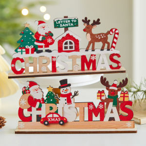 CAIKOU | Christmas Wooden Letter Plaque Decor