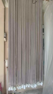 Gorden Blackout doff teba lebar 6 Gelombang premium tinggi 150 200 sampai 250 warna abu tua abu muda cokla