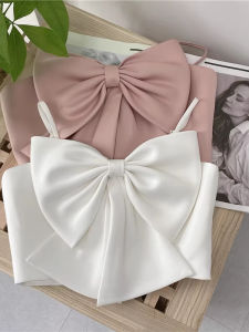 chaqi | Delicate Elegant Bow Strapless Top