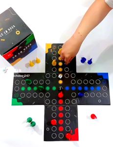 [Premium] Bộ Cờ Cá Ngựa Gấp Gọn Cờ Đua Ngựa Chất Giấy Cứng Cáp Đồ Chơi Trẻ Em Giải Trí Xả Stress Phát Triển Tư Duy
