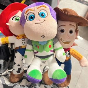 Bandai | 23cm Cute Woody Buzz Lightyear Plush Toy Lovely Stuffed Anime Jessie Plushies Pendant Cartoon Doll Home Decor Xmas Gifts