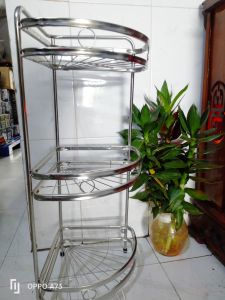 [HCM]Kệ góc nhà tắm 3 tầng inox