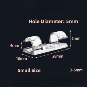 Self-Adhesive Wire Organizer Clip Cable Management Tool Network Cable Routing Device Line Clamp Fastener without Nails