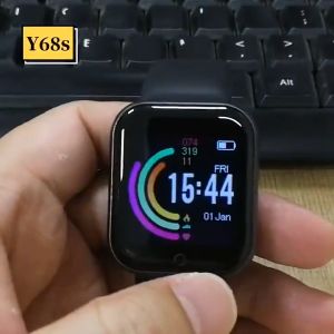 Y68 Smart Watch Macaron Colors Fitness Tracker Blood Pressure Heart Rate Monitor Sleep Fitness Smart Watch D20/Y68