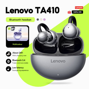 Lenovo Earbuds TA410 Bluetooth 5.4 TWS Ear Clip | Touch Control Long Battery with Mic