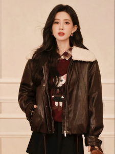 SEIFINI | Retro Style Quilted Leather Clothing