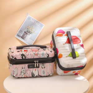 Fashionable Large Capacity Travel Suitcase Handheld Mini Lock Cosmetic Bag Womens 16 Inch Carry-On Suitcase Handbag
