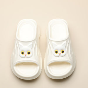 Height Increasing Heel Platform Slippers Womens Summer Outwear Fashion Trending 2024 New Arrival Tide Interior Home Muffin Slippers