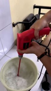 Mesin Bor Listrik 10mm Dengan Tangkai Pengaduk Adonan makanan Mikser Mixer Adukan Martabak Tepung