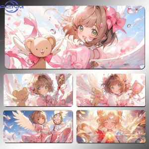 Bandai | Magic Sakura Mouse Pad Oversized Computer Desk Pad Anti-slip Keyboard Pad