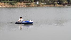 Inflatable boats thickened kayak double water boat PVC assault boat paddle set
