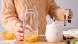 450ML Portable Blender Multi-function Juicer 6 Blade Mini Juice Cup Household Food Soymilk Fruit Mixer Baby Food Squeezer