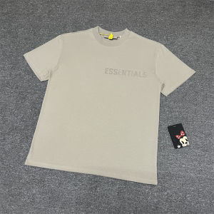 Essentials FOG Eighth Season Street Style Cotton T-Shirt Lettering Short Sleeve Loose Fit Casual Top for Men And Women