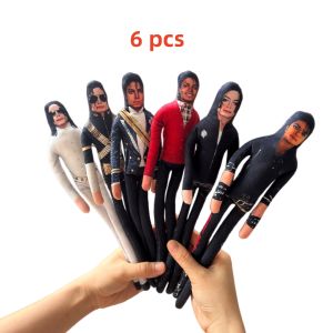 Bandai | 1-6pcs Style Michael Jackson Cosplay Prop Doll Plush Stuffed Figure Dolls Room Decoration Abstract Joint Mobility Props Gift