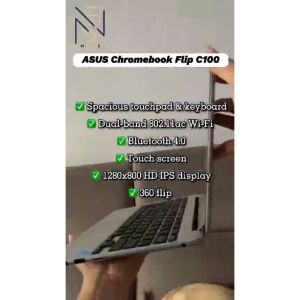 ASUS Chromebook Flip C302 12.5” Full HD Touchscreen 4GB RAM 32GB SSD Intel Core M5 Backlit Keyboard Chrome OS