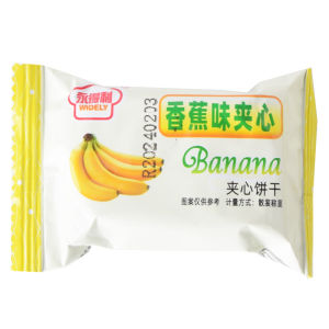 Classic Banana Flavor Heart-Shaped Biscuits Crispy Old-Style Bag Snacks Nostalgic Treats Bulk Packaged Chinese Manufacture