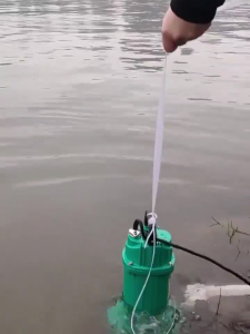 REAIM 1HP/2HP Submersible Water Pump High-Flow Electric Drainage Pump for Flood Control Agricultural Irrigation Farm and Pond