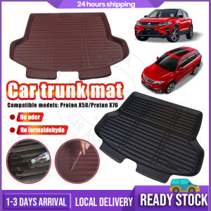 Proton X50 / X70 Rear Car Boot Tray Cargo Compartment Carpet Leather Protector Car Accessories 2020 2021 Car Mat