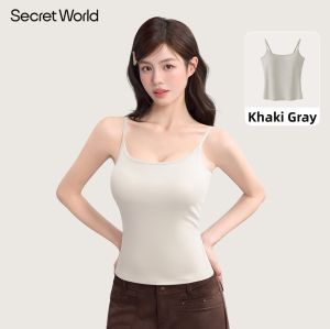 Secret World | Summer Innerwear with Padded Beautiful Back Tank Top