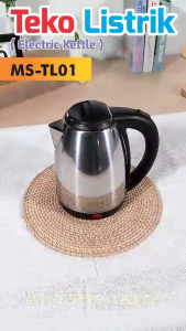 Teko Listrik 1.8 Liter MITSUYAMA MS-TL01 | Kettle Electrick Pemanas Air 600W - Dengan Fitur Mati Otomatis