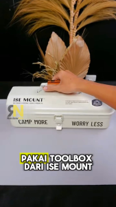 ISE MOUNT Box Tools Camping Portable Box Camping Set Vintage Clutter Storage Box Metal