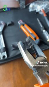 SHEFFIELD 16pcs Basic Home Repair Tool Set Household Hand Tools Multifunctional DIY Spanar Screwdriver Tool Box Hardware Stainless Steel Flashlight Hammer