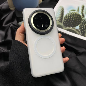 Huawei Mate70 Pro+ Compatible Frosted Magnetic Attraction Phone Case Anti-slip Protective Shell for Men And Women Durable Eco-friendly