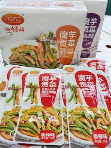 Zhongzhou Fishing Museum Konjak Dried Ballonflower Whole Box 15G * 20 Packs Sour and Spicy Garlic Flavor Office Casual Snacks