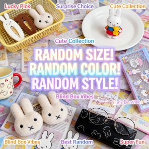 Miffy Kawaii Rabbit Glasses Storage Bag Cute Cartoon Sunglasses Protective Case with Magnetic Attraction Gift Toy for Women