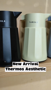 X&W Teko 1L Jug Termos Vacuum Flask TS-116 Keep Hot & Cold 48 Jam With Handle Wood